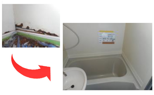 巾木補修(錆び処理)